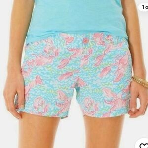 Lilly Pulitzer Women's size 2 Callahan Shorts in Lobstah Roll pattern.